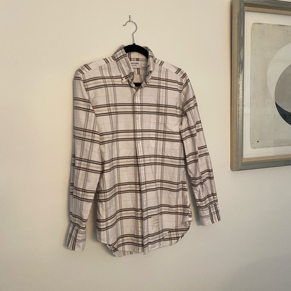Thom Browne Cotton Oxford Button-Down Men’s Size 1 / Small - Picture 2 of 6